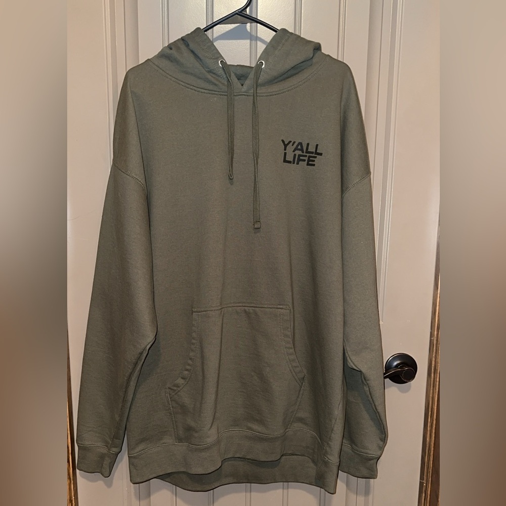 Walker Hayes Y’all Life Men’s 2x Army Green Hoodie